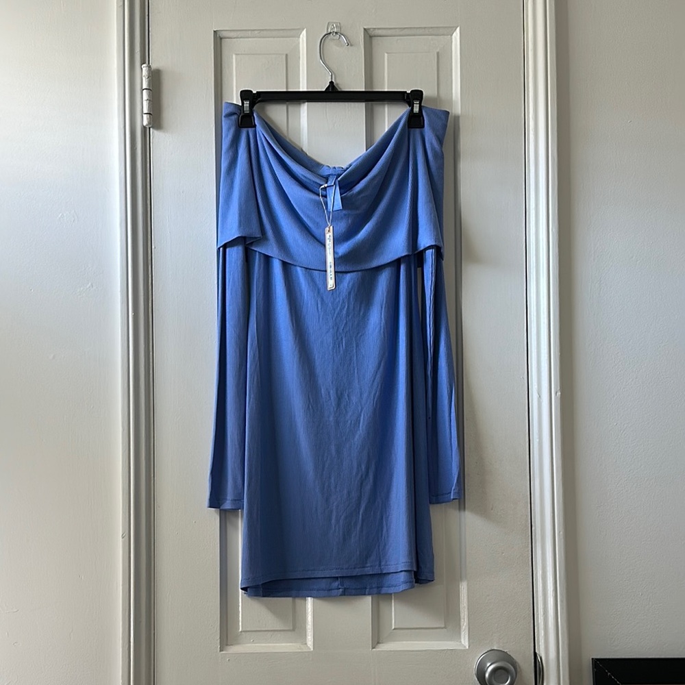 Skims Off the Shoulder Mini Dress